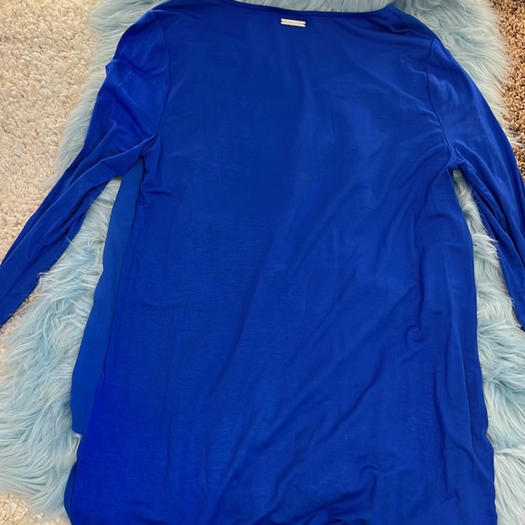 NWT! Blue Michael Kors 3/4 sleeve Tunic! Size medium! - Picture 4 of 5